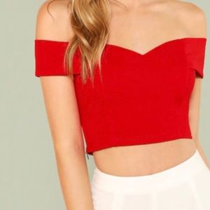 Red Crop Top